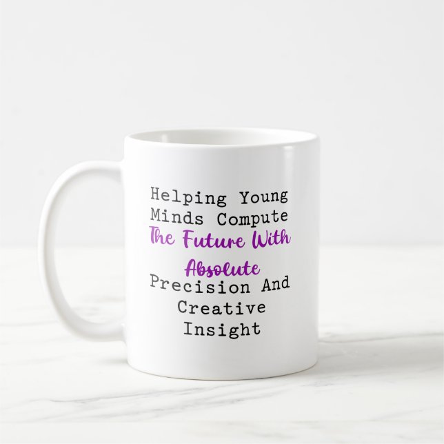 Taza De Café Calcular la precisión futura de la visión creativa (Izquierda)