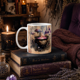 Taza De Café Caldero Botánico de Herbolaria Mágica