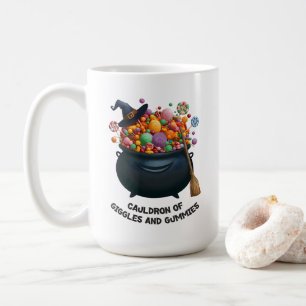 Taza De Café Caldero de Risas y Gominolas