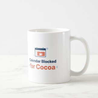 Taza De Café Calendario Bloqueado para Cocoa Divertida Navidad 
