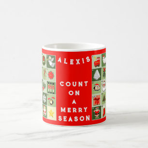 Taza De Café Calendario de Adviento en miniatura de Navidad