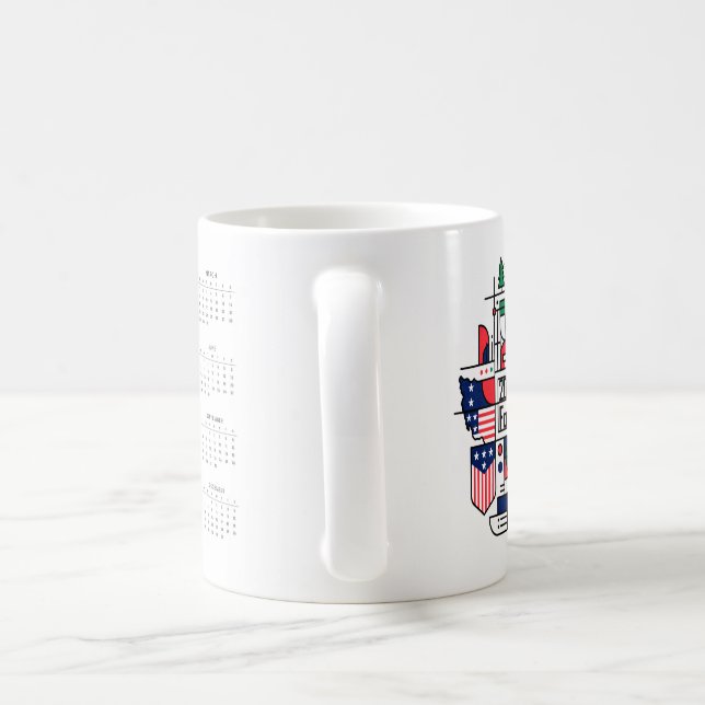 Taza De Café Calendario de Fútbol 2026 Estados Unidos, Canadá,  (Mango)