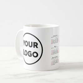 Taza De Café Calendario de logotipos para empresas personalizad