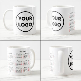Taza De Café Calendario de logotipos para empresas personalizad