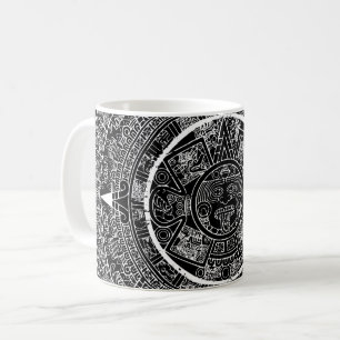 Taza De Café Calendario maya azteca azteca 3