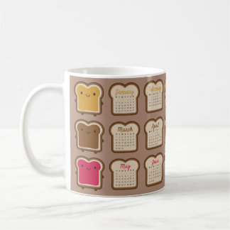 Taza De Café Calendario Pan Kawaii 2027