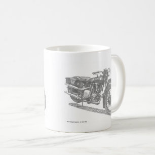 Taza De Café Calénder clásico de motocicletas (clásico británic