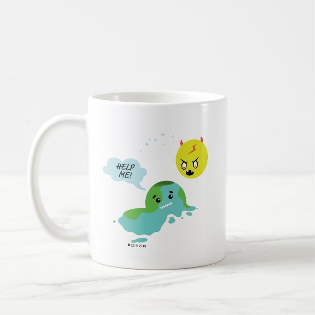 Taza De Café Calentamiento del planeta (Izquierda)