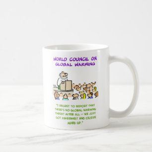 Taza De Café calentamiento del planeta mezclado para arriba