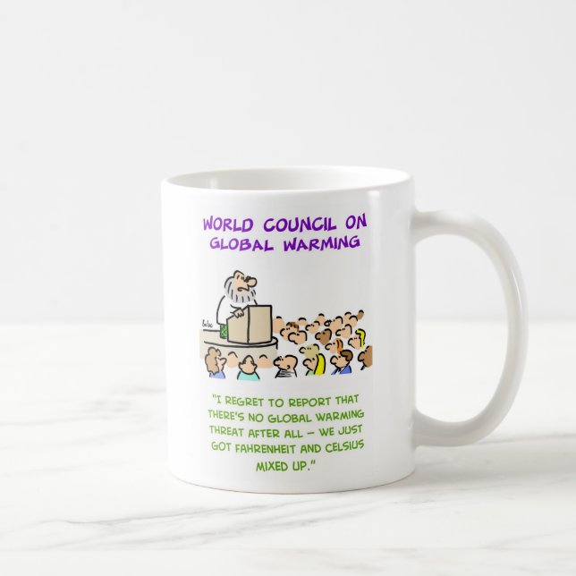 Taza De Café calentamiento del planeta mezclado para arriba (Derecha)