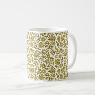 Taza De Café Calico 2 de Victoria, Goldenrod Coffee Mug