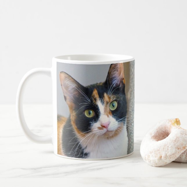 Taza De Café Calico Cat (Con donut)