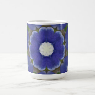 Taza De Café Calidoscopio de Pétalos de Bluebonnet
