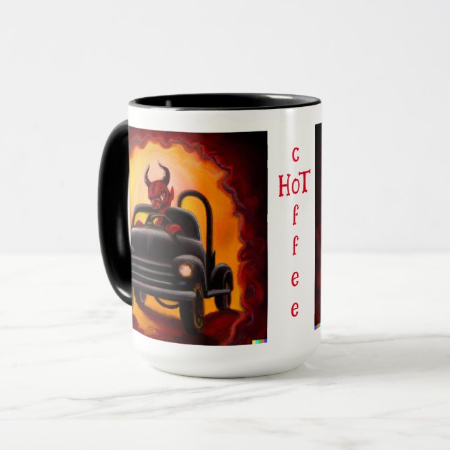 taza de café caliente (Anverso izquierdo)