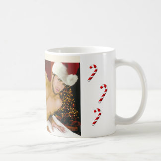 Taza de café caliente de Santa