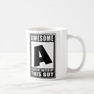 Taza De Café Calificado como A para increíble