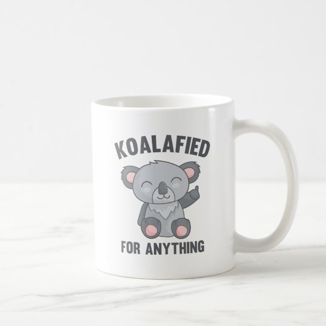 Taza De Café Calificado para cualquier cosa (Derecha)