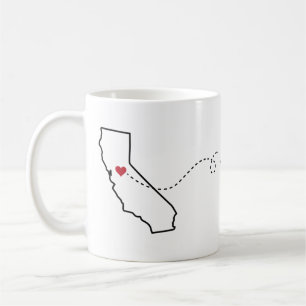 Taza De Café California a Idaho - Heart2Heart Coffee Mug