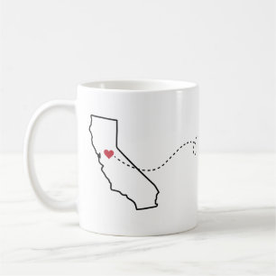 Taza De Café California a Kentucky - Heart2Heart Coffee Mug