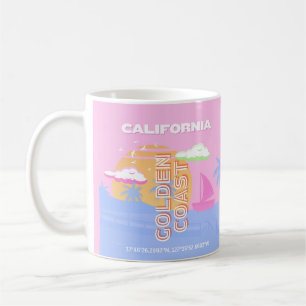 Taza De Café California, Arte de Viaje, Preppy