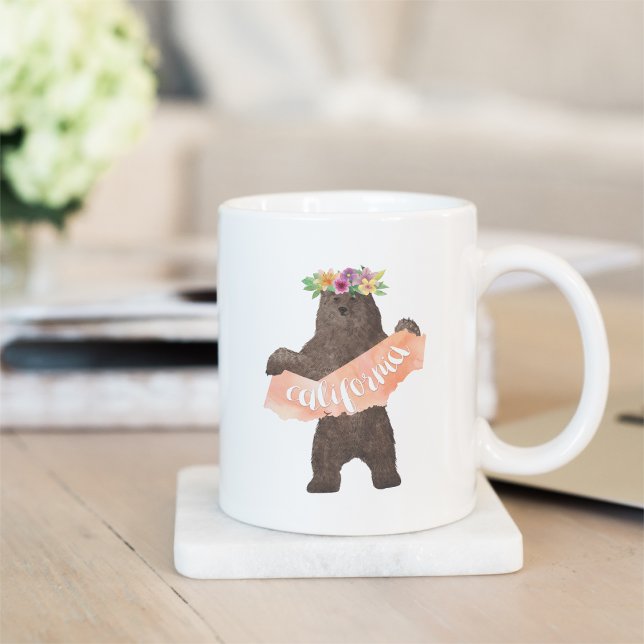 Taza De Café California Boho Bear (Subido por el creador)