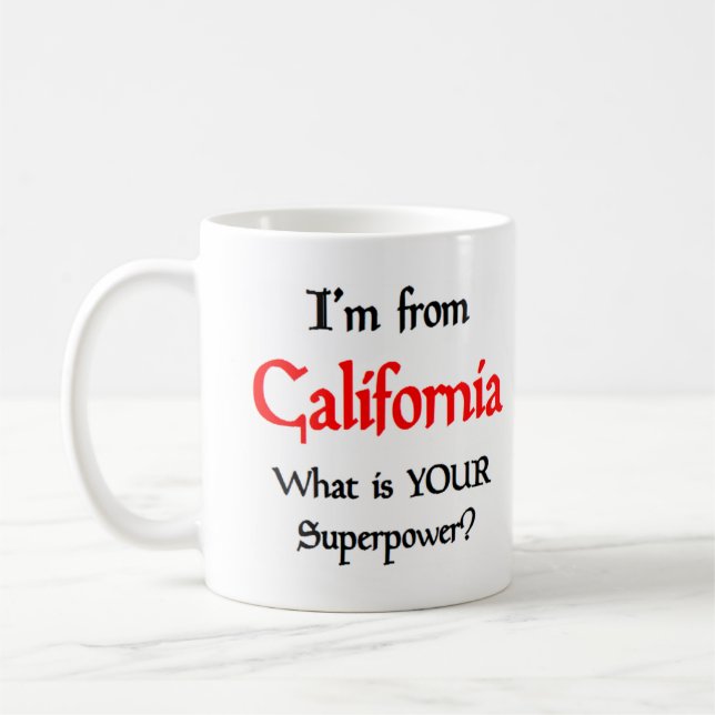 Taza De Café california coffee mug (Izquierda)