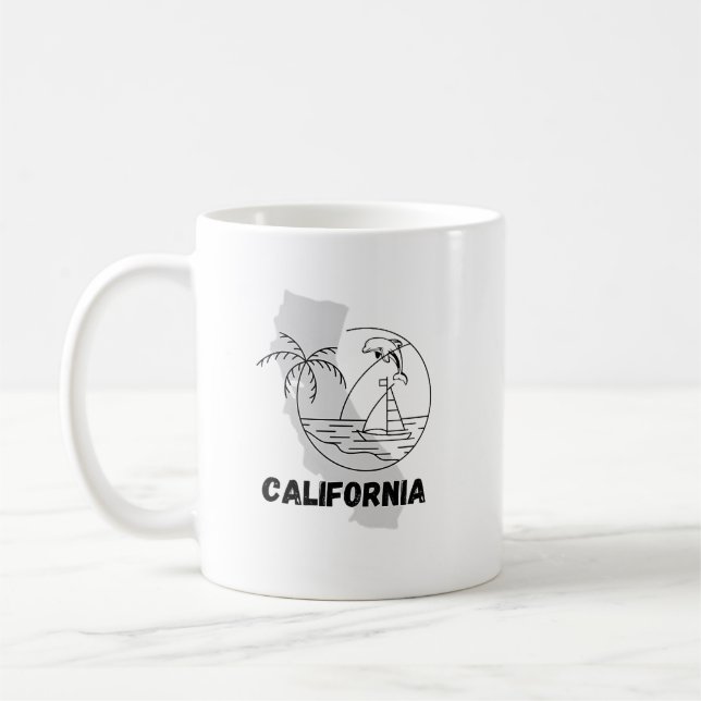 Taza De Café california mug (Izquierda)