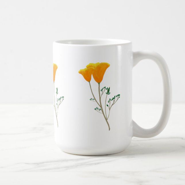 Taza De Café California Poppy Mug (Derecha)
