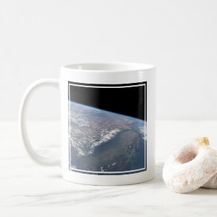 Taza De Café California Y Nevada Como Se Ve Desde El Espacio.