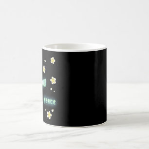 Taza De Café Caligrafía árabe moderna "Salaam" Paz Floral Ae