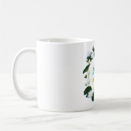 Taza De Café Caligrafía árabe "Sabr" Paciencia - Loto Floral