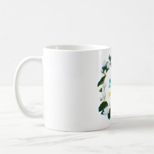 Taza De Café Caligrafía árabe "Sabr" Paciencia - Loto Floral