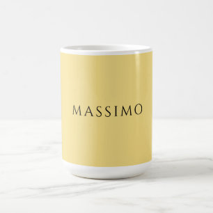 Taza De Café Caligrafía Chic Sencilla Simple Jazmín Nombre Prop