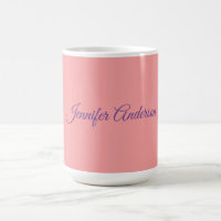 Caligrafía Elegante Pastel Rojo Nombre Personaliza