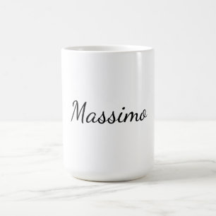 Taza De Café Caligrafía Elegante Sencilla Nombre Simple