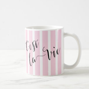 Taza De Café Caligrafía francesa C'est la Vie