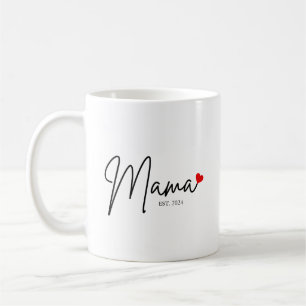 Taza De Café caligrafía minimalista, moderna, regalo para mamá