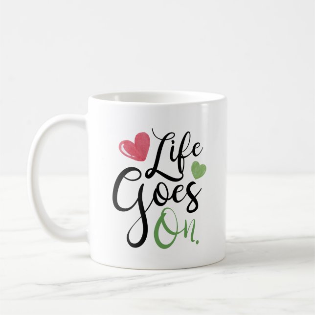 Taza De Café Caligrafía moderna de Black Rustic | La Vida Conti (Izquierda)