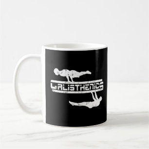 Taza De Café Calisthenics Front Lever Planche Ejercicios Calles