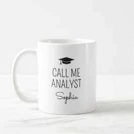 Taza De Café Call Me Analyst Personalized Name