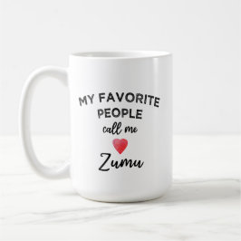Taza De Café Call Me ZUMU Chinese Paternal Grandmother Nickname