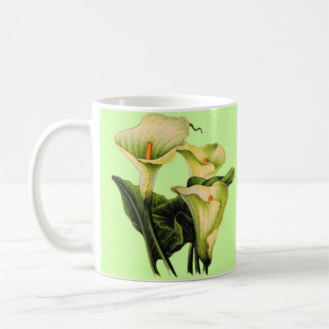 Taza De Café calla lily calla lilies (Izquierda)