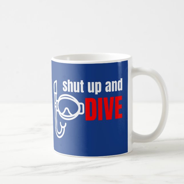 Taza De Café Cállate y bucea (Derecha)