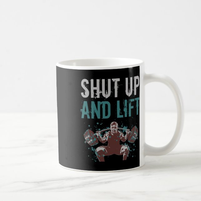 Taza De Café Cállate Y Levanta Motivación Gym Cita Fitness Gy (Derecha)