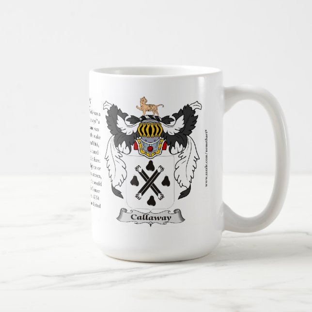 Taza De Café Callaway, el origen, el significado y el escudo (Derecha)