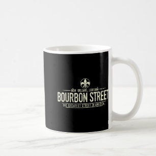 Taza De Café Calle Bourbon Nueva Orleans Louisiana Distressed