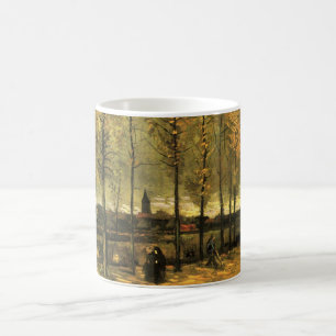 Taza De Café Calle con álamos por Vincent van Gogh