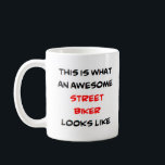 Taza De Café calle de ciclismo, impresionante<br><div class="desc">motociclista callejero</div>