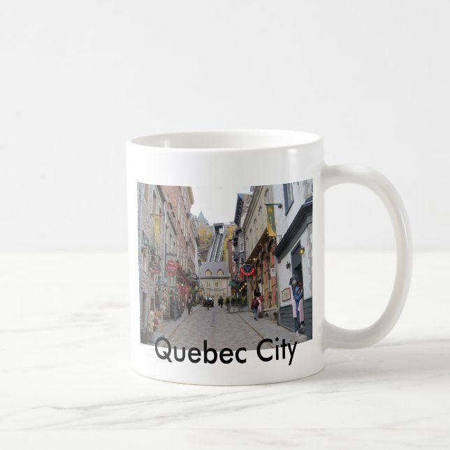 Taza De Café Calle de la ciudad de Quebec (Derecha)