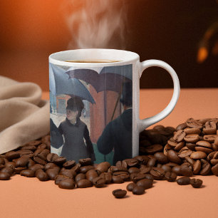 Taza De Café Calle de París, Día de Lluvia, por Gustave Cailleb